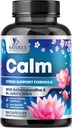 תמיכה טבעית, Unwind & הירגע - Ashwagandha, GABA, Magnesium, L-theanine & More - Natural Focus, Energy & Immune Support - Nature's Non-GMO, טבעוני, Gluten Free, בבקבוק בארה"ב - 120 קפסולות
