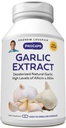 ANDREW LESSMAN Garlic Extraction - 180 קפסולות - Deodorized Natural Garlic Extract. קומפלקסים המבוססים על Sulfur טהור, גנטל, חסר אודור. No Aftertaste, No Stomach Upset, No Additives