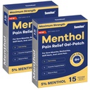 Sumifun 5% Menthol Pain Relief Patches - 30 Count Pain Patches for Neck, Shoulder, Elbow, Knee & Back Pain הקלה - Back Pain Relief מוצרים - Menthol מקסימום כאבי ראש