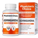 תוסף CHOICE Ashwagandha - 1950 מ"ג של אבקת שורש Viavailable Organic Ashwagandha - Black Pepper Extract, Stress Support, Mood Support, 90 Veggie אשוגנדה