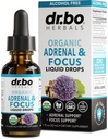 תוספי תמיכה Adrenal Support Supplements - אורגני Adrenal ו Focus תוסף, Cortisol Manager Fitogen מבוגרים, ג'ינקגו בילובה לילדים Calm - מוח טבעי וזיכרון מתח 1oz