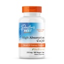 התמיכה הגבוהה ביותר של הדוקטור CoQ10, Heart & Energy Support, USP מאומתת באופן טבעי CoQ10, Non-GMO Gluten Free, Soy Free, טבעוני 180 Veggie Caps