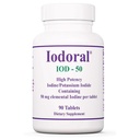 Optimox Iodoral 50 מ"ג תוסף - טבליות Potassium Iodide, התמיכה Thyroid, ויטמינים יומיים מינרלים, פתרון Iodine של Lugol - 90 Count Count