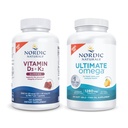 Nordic Naturals Starter Pack - ויטמין D3+K2 Gummies, Ultimate אומגה