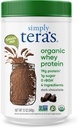 אבקת חלבון אורגני של tera - Grass פד Whey חלבון אבקת ללא ממתקים מלאכותיים, נקי, non-GMO, Gluten-Free - Dark Chocolate, 12 Oz.