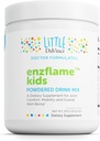 Little DaVinci Enzflame Kids - Powder Drink Mix Supplement to Support Muscle and Joint Comfort, Mobility and Immune Health* - With Calcium, Sodium, Enzymes, DMG, and More - Orange Flavor - 30 Servings