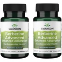 Swanson Berberine Advanced Enhanced Absorption - כולל Berbevis 550 מ"ג 30 Veg Caps (2 Pack)