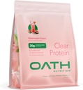 Oath Nutrition Clear Whey Isolate אבקת חלבון, Watermelon Fresca, 20g חלבון מלא לשרת, לא תוספת סוכר, Grass-Fed, 18 משרתים