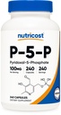 ויטמין P5P ויטמין B6 תוסף 100 מ"ג, 240 קפסולות (Pyridoxal-5-Phosphate) - Vegetarian Friendly, non-GMO, Gluten Free