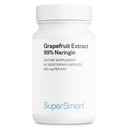 SuperSmart - Grapeפרי לחלץ 600 מ"ג ליום (99% Naringin) - תוסף עתיר GSE | Non-GMO & Gluten Free - 60 קפסולות צמחוניות