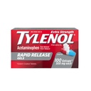 Tylenol תוספת כוח Acetaminophen Rapid Release Gels, Pain Reliever & Fever צמצם, Gelcaps עם לייזר-Drilled Holes עבור שחרור מהיר, Gentle על Stomach, 500 מ"ג Per Gelcap, 100 הרוזן OTC רפואה רפואה רפואה