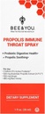 הדבורים ואתה פרפוליס וגרון פרוביוטי Spray עם ג'ינג'ר, Immune Support, Digestive Health, Antioxidants, Keto, Paleo, Gluten-Free, 1 Fl oz