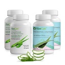 AloeCure אורגני Aloe Vera כמוסות Pack - 4 Pieces - 2 x Aloe Vera כמוסות, 2 x Probiotics + Enzymes