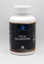 Total Mushrooms קפסולה, 1330 מ"ג - תוסף מוח Mushroom עם Cordyceps, Reishi Mushroom, Shiitake, Lions Mane - שיפור פוקוס, איידס, בהירות נפשית, Immunity - 60 הרוזן