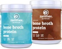 Zammex העצם Broth חלבון אבקת, שוקולד +Vanilla Flavor