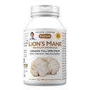 ANDREW LESSMAN Lion's Mane 360 קפסולות - אורגני Full Spectrum Lion's Mane Mushroom - תומך במוח בריא, קוגניטיבי ותפקוד מערכת העצבים - לא תוספות.