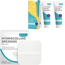 hydrocolloid Wound Dressing 10 Pack Ultra Thin 4" + 2 Packs hydrogel Wound Dressing
