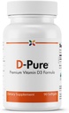 להפסיק Aging Now - D-Pure פורמולה 125 MCG - Premium ויטמין D3 5000 IU עם שמן ספאפי - שריר, שיניים ובריאות העצם, בריאות הלב, ותמיכה החיסון - 90 Softgels