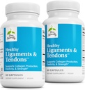 טרי באופן טבעי Ligaments & Tendons - תוספת תזונתית לתמיכה ב- Connective Tissue & Joint Lubricationcation Support - Non-GMO Formula to Aid Ligament & שריר בריאות - 60 קפסולות, 2 Pack
