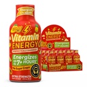 ויטמין אנרגיה Immune+ תוספת כוח אנרגיה לירות מנגו 12 Pack, 260 מ"ג טבעי Caffeine, B-Vitamins, Citicoline, תה ירוק, Immunity & Focus תמיכה, Zero Sugar, Gluten-Free 1.83 floz oz