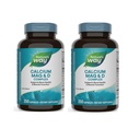 Nature's Way Calcium Magnesium & ויטמין D3 Complex, עצמות בריאות ושיניים, תפקוד שרירים ורגיעה*, Gluten Free, 250 קפסולות (Packaging May Vary) - 2 Pack