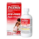 טיפול בכאב נוזלי לילדים & Fever Medicine, Oral Suspension, Dye-Free, Acetaminophen, No Aspirin, No Ibuprofen, No High Fructose Corn Syrup; Cherry Flavor, 8 fl. oz.