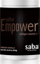 Saba Empower Smart Collagen Coffee Creamer - עם hydrolyzed Collagen, Peptides, Grass-Fed Butter, MCT של קוקוס אורגני, תומך עור בריא, ציפורניים, עור ופרקים. 30 משרתים