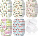Sinmoe 100 Pcs גדול Bandages 2 x 4 Inchex Free Big Adhesive Flower Wound Care Flex Bandages for Care and Protect Wounds