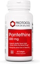 פרוטוקול Pantethine 300 מ"ג - טופס פעיל של ויטמין B5 - תמיכה Liver - תמיכה כולסטרול כבר בטווח נורמלי * - תוספי ויטמין Pantethine - 60 Softgels