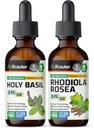 BIO KRAUTER Holyזיל Tincture 2 Fl. Oz. & Rhodiola Rosea Tincture 2 Fl. Oz.