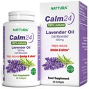 Nattura Calm Aid Lavender Oil Pills - 500 מ"ג - 60 Softgels - 100% טבעי, עוזר להפחית מתח, להקל על הגוף והנפש, non-GMO, מוסמך כשר מוסמך