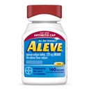 Aleve Gelcaps with Easy Open Arthritis Cap, Naproxen Sodium, תרופה לכאב דלקת פרקים, 160 הרוזן