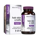 BlueBonnet Nutrition Beautiful Ally Hair, Skin & Nails, hydrolyzed Collagen של Grass פד Cows, Collagen Peptides type 1 & 3, Non GMO, Gluten Free, Soy Free, Milk, 90 קפסולות ירקות