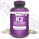 K2 MK-730, Naka Platinum K2 (MK-7 Form) 330 Veggie Caps - גודל בלעדי: 300 + 30 חינם, 330 Count