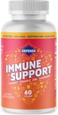 תוספת למבוגרים | 30 יום אספקת Immunity Booster לגברים ונשים עם ויטמין C, Zinc, Elderberry, ויטמין D3, Daily Antioxidant Boost, non GMO, Gluten-Free |