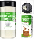 Sodium Alginate אבקה - 4oz Pure Sodium Alginate מזון כיתה Thickener אבקה, סוכן הגללינג טבעי לקינוחים, Caviar Spheres Making, Ice Cream, Meatloaves, Vegan Stabilizer for Baking, Thicking Agent forקינוחים, Caviar Spheres Making, Ice Cream, Meatloaves, Vegan Stabilizer for Baking.