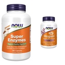 עכשיו תוספים, Super Enzymes, פורמולה עם Bromelain, Ox Bile, Pancreatin ו Papain, 180 קפסולות ותוספים, MagteinTM עם צורה פטנט של מגנזיום (Mg), תמיכה קוגניטיבית *, 90 Veg כמוסות Veg, 90 ואג קפסולות.