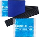 Reusable Gel Ice Packs for Injuries 2 Pack with Wrap, 6.3 "x5.1", Hot Soft Soft Softflex Ice Freezer Pack, Cold Compress Therapy for Pain Relief, Surgery Recovery, Knee, Wrist, Ankle, Foot, Elbow, שין, שין רך רכה.