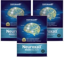 NANOGood Neuroxall Brain Health תוספת של פונקציונליות קוגניטיבית מוגברת וקלילות נפשית, Astaxanthin, Genekgo Biloba, Antioxidant - 60 Softgels X 3 Boxes במשך 3 חודשים ( Count180)