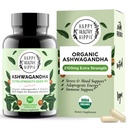אורגני Ashwagandha קפסולות 2100 מ"ג - תוספת כוח - תוספת כוח, 100% צמחי, אנרגיה, Mood & Cortisol Manager, כולל Black Pepper for High Absorption - Non-GMO, 90 Ct