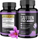 DMoose Saffron לחלץ (88.5 מ"ג) - שיפור אנרגיה, תמיכה בריאות העין - תוספת non-GMO Saffron עבור גברים ונשים - 60 קפסולות (2 חודשים לשרת)