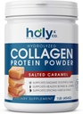 Holy and Co. Collagen Peptides אבקת חלבון עבור גברים ונשים - non-GMO, Keto / PAeo Friendly, כשר וגלוט חינם - Salted Karamel 16oz (1LB)