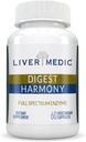 Digest Harmony Pure Digestive Enzymes for Gut Health for Women & Men, Papaya Enzymes for Digestion, Eases Bloating & Stomach Discomforts, Unflavored, 120 קפסולות