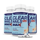 מעבדות מפוכחות (3 Pack) Clear Nails Plus Max Pills 40 מיליארד CFU Probiotic תומך חזק שיער בריא העור נותן 180 קפסולות