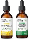 Wild & Organic Pine Pollen Tincture 2 fl oz & Sting Nettle Root Tincture 2