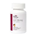 בראטרי Advantage Chewable Iron 29 מ"ג - עבור חולי ניתוח באריאטר - ברזל עם ויטמין C - No Iron Taste - פרז Fumarate & Carbonyl Iron Supplement - Passion Fruit - 90 Count