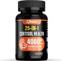 תוסף בריאות Cortisol, 25-in-1 Cortisol מופחת עבור נשים וגברים, תוספי Cortisol עבור עם Ashwagandha, Rhodiola Rosea, L-theanine, for Mood, Focus, Sleep Support, 2 קפסולות