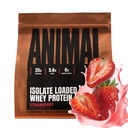 Animal Whey Isolate אבקת חלבון - נטען עבור Pre & Post Workout שריר בונה ושיקום עם Enzymes Digestive עבור גברים ונשים - 25g חלבון, טעם גדול, סוכר נמוך - Strawberry 2 lbs