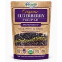 ElderSmart Organic Elderberry Syrup Kit - Easy to Use, DIY Oldberry Syrup עושה Kit with Elderberries ,Rosehips, ג'ינג'ר, Echinacea, Cinnamon ו Cloves, Makes 32oz of Syrup, Brewing Bag Includedded Bag Includeded Bag Included