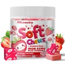 Iron Soft Chews תוסף עם ויטמין C | Strawberry Flavored